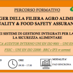 FAD SINCRONA – MANAGER DELLA FILIERA AGRO ALIMENTARE QUALITY & FOOD SAFETY ASSURANCE 2023